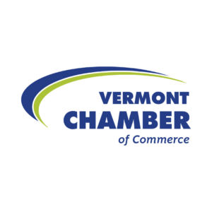 Logo that says "Vermont Chamber of Commerce"