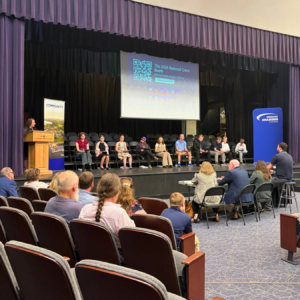 Amy Spear speaks at the 2026 National Civics Bee Vermont State Finals