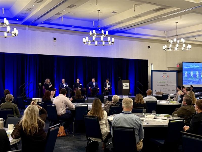 Keynote Panel at the 2025 Solutions Sumimt with Kristin Carlson, Mike Pieciak, Evan Langfeldt and Maggie Super Church, moderated by Julian Macrone