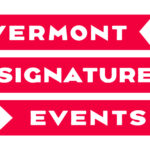 A bright red logo that says Vermont Signature Events