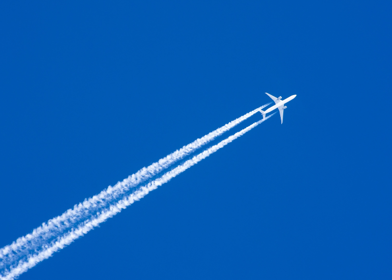 Plane in sky