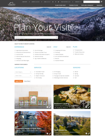 Directory Landing Page